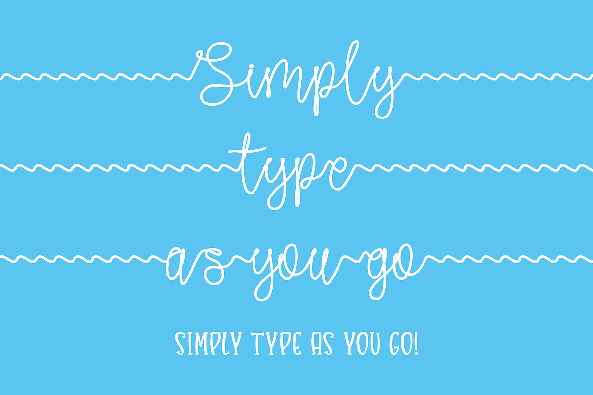 Gone Fishing - a fishing font!!! preview 8