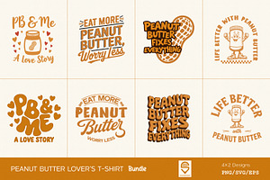 Peanut Butter Lover’s T-Shirt Bundle, a Graphic by shaondesigns