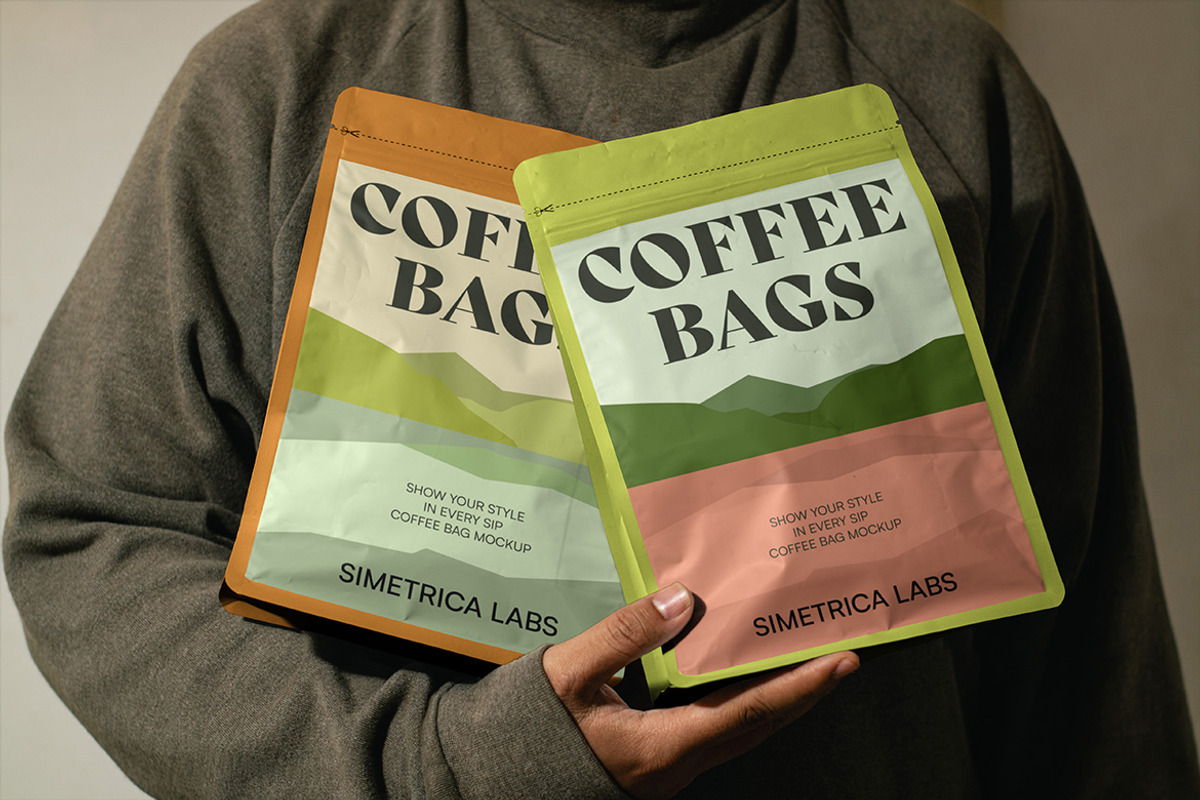Coffee Bag Coffee Cup Mockup - VOL 4, a Product Mockup by Simetrica Labs (Photo 3 of 10)
