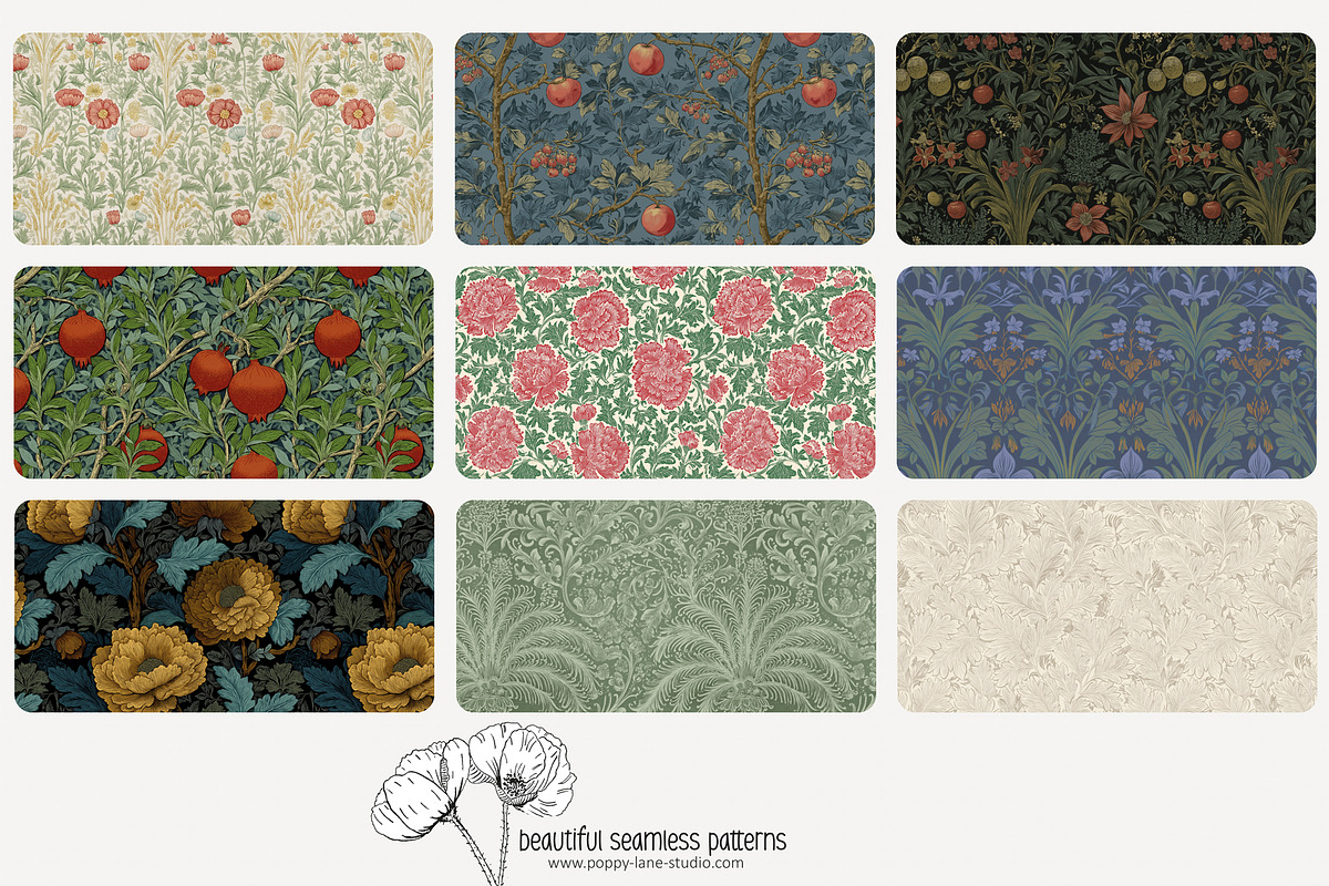 70 Arts & Crafts seamless pattern, a Pattern Graphic by Poppy Lane Studio (Photo 7 of 10)