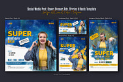 Birthday Bash Social Media Post Set, a Social Media Template by Creative_View (Thumbnail 4 of 8)