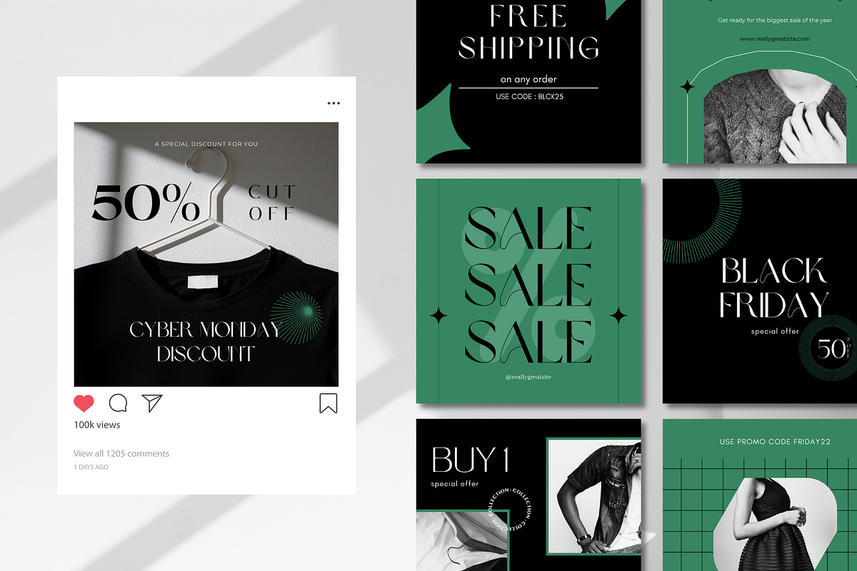 Black Friday Canva Templates, a Social Media Template by Iryna Danyliuk (Photo 5 of 7)
