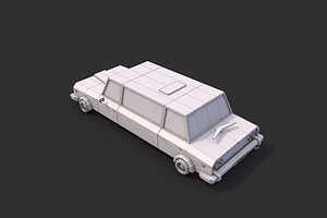 Low Poly Limousine