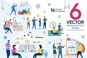 People in Office Vector Scenes, a Person Illustration by Tera Vector (Thumbnail 1 of 2)
