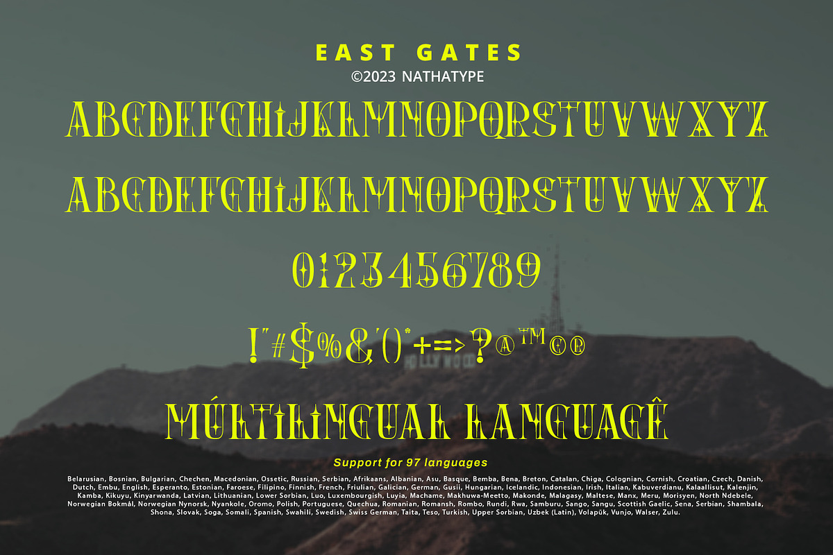 East Gates, a Symbol Font by Nathatype (Photo 8 of 11)