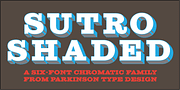 Sutro Shaded, a Slab Serif Font by Parkinson Type Design (Thumbnail 4 of 7)