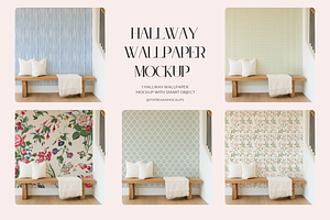 PSD Entryway Wallpaper Mockup