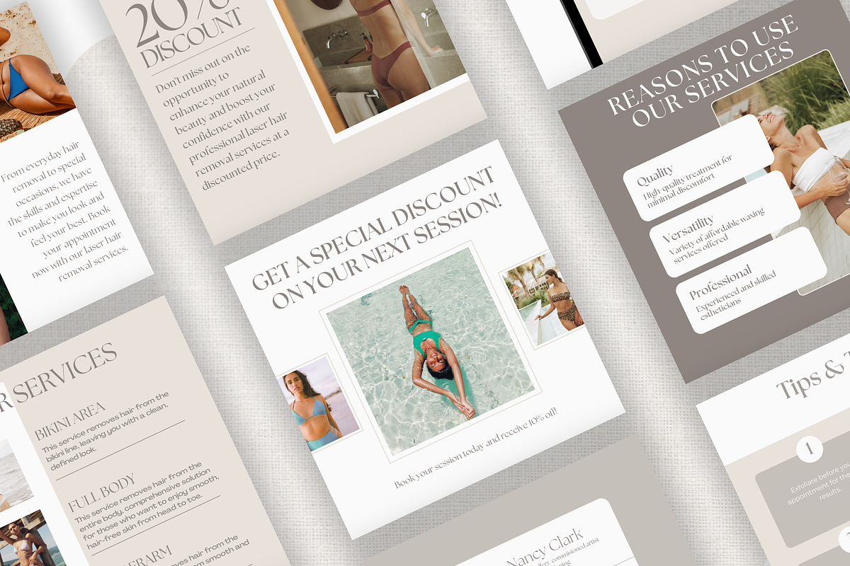 Laser Hair Removal Insta Template, a Social Media Template by EliteMatidi (Photo 8 of 9)