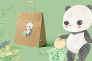 ETHICAL LIVING FRIENDS. Animals set, an Animal Illustration by OlliArtDesign (Thumbnail 6 of 12)
