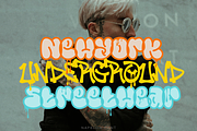 Napblow Graffiti Font, a Blackletter Font by madeDeduk (Thumbnail 5 of 8)