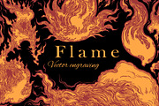 Design set Flame. Vector engraving, an Object Graphic by Vector Engraving (Thumbnail 1 of 5)