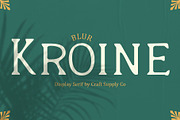 Kroine Blur, a Serif Font by Craft Supply Co. (Thumbnail 1 of 8)