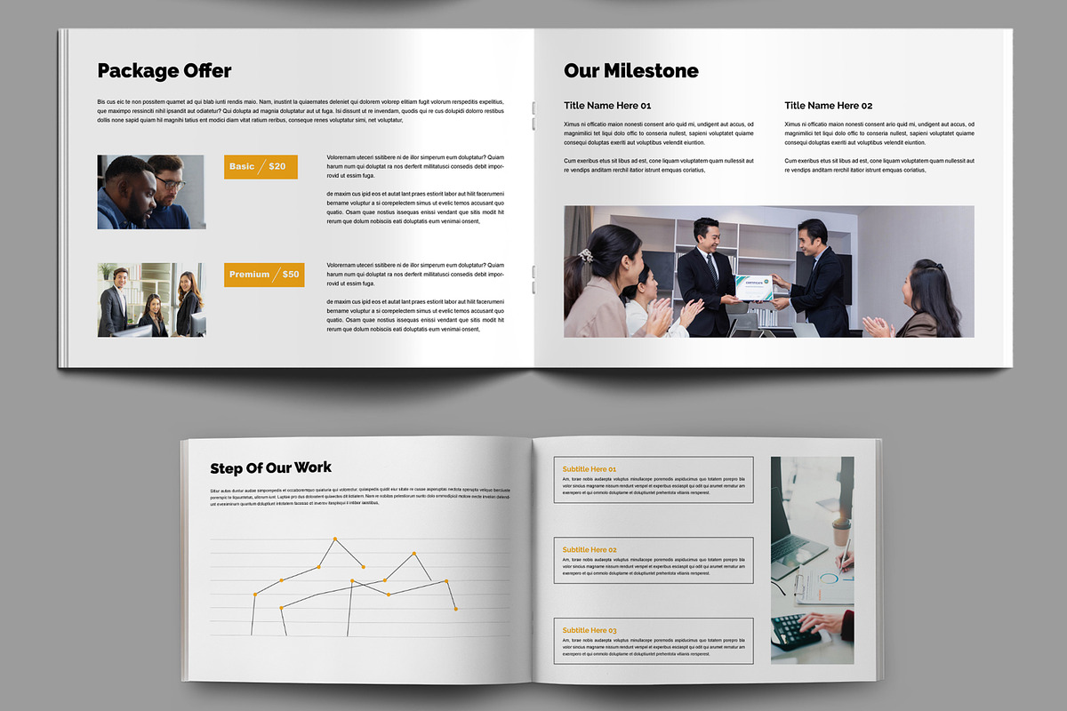 Business Proposal Design Landscape, a Brochure Template by MightyDesign (Photo 2 of 8)
