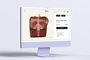Desktop Monitor 2021 Mock-up, a Device Mockup by zippypixelstudio (Thumbnail 11 of 15)