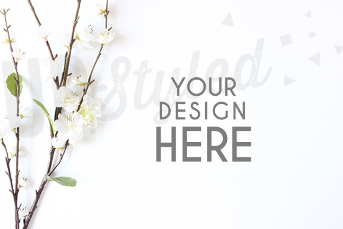 A185 Blossom Stock Photo Mock Up, a Product Mockup by UpStyled