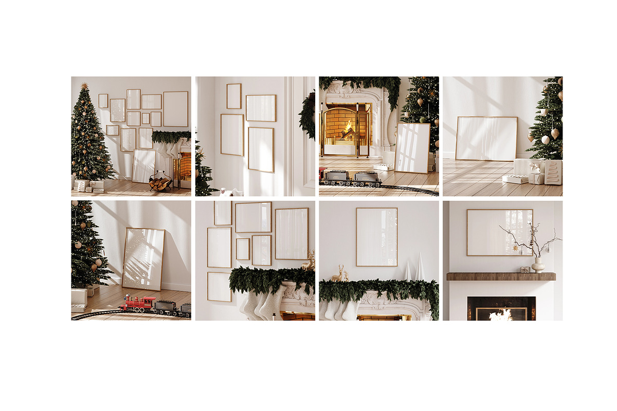 Christmas Frame Mockup Bundle, a Household Mockup by Artjafara (Photo 9 of 9)