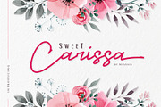 Sweet Carissa - Font Duo | 20% OFF, a Script Font by Masanis (Thumbnail 1 of 11)