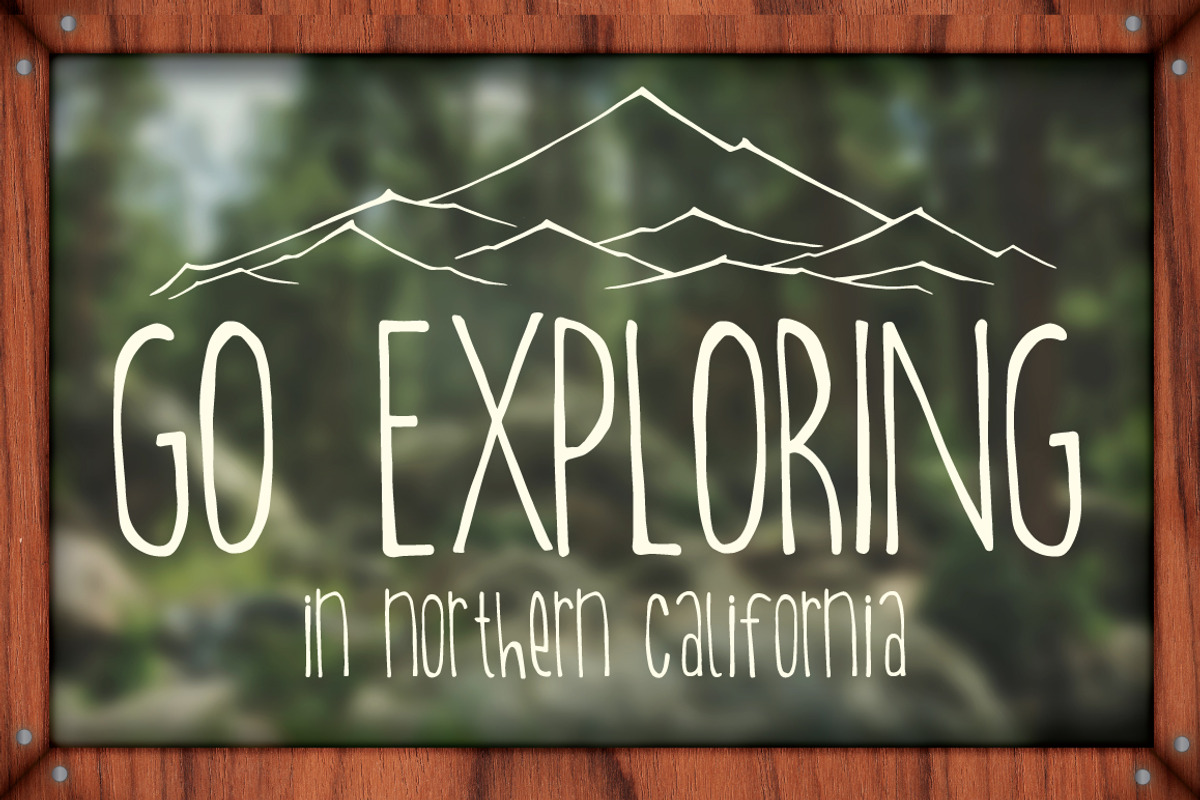 Into The Wilderness: An Organic Font preview 4
