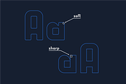 Logic Sharp & Soft, a Sans Serif Font by Ideabuk (Thumbnail 5 of 8)