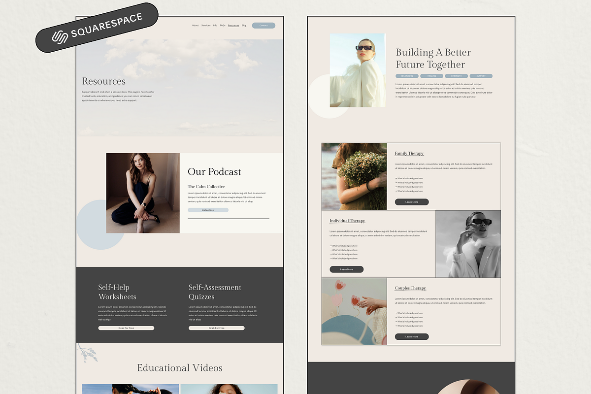 Squarespace Website Template Blue, a Squarespace Template by Breah Designs (Photo 5 of 10)