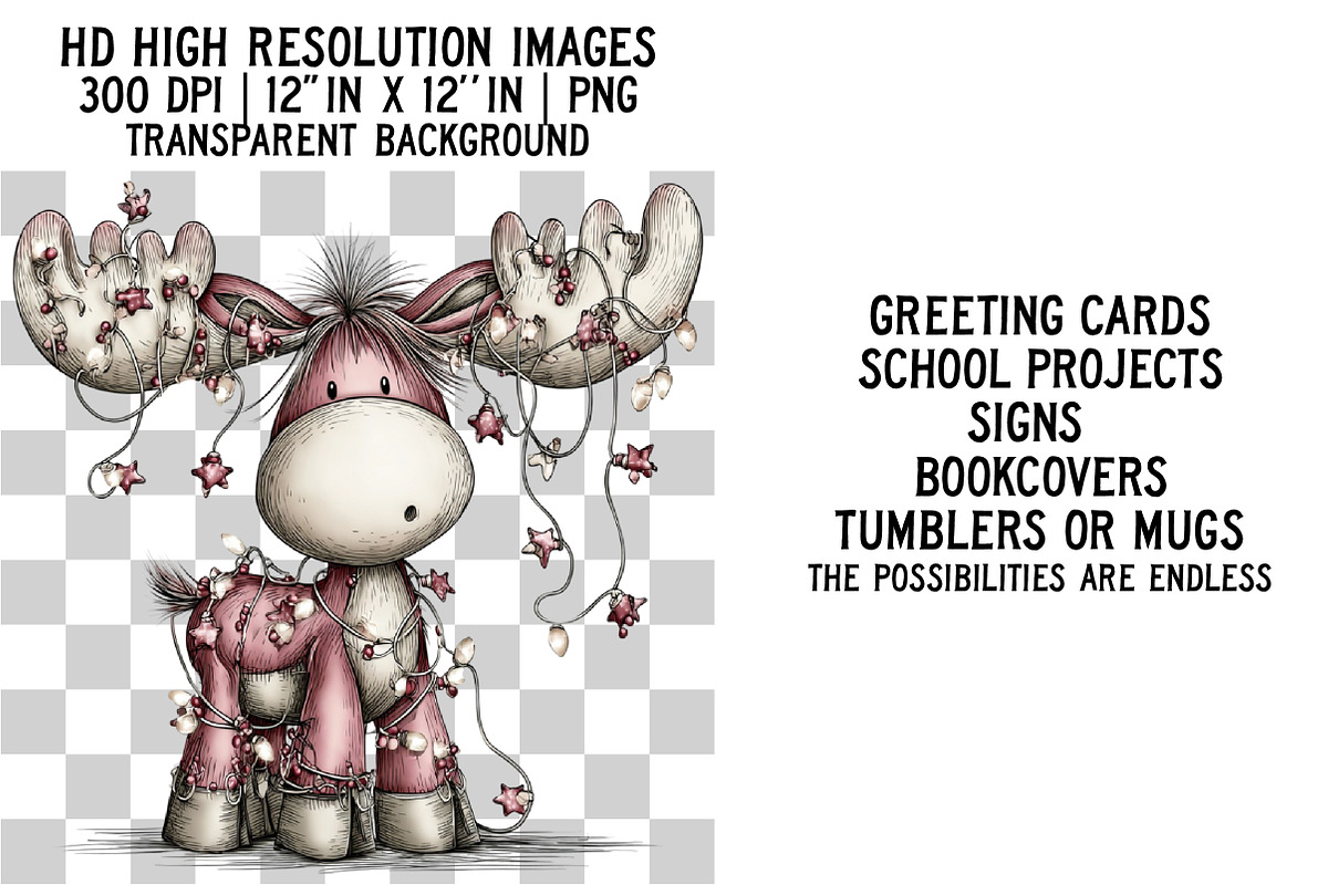 Whimsical Woodland Christmas Animals, an Illustration by Craft Nest (Photo 3 of 6)