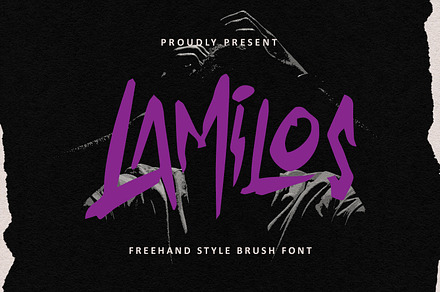 Lamilos Authentic Freehand Style, a Handwritten Font by Maulana Creative