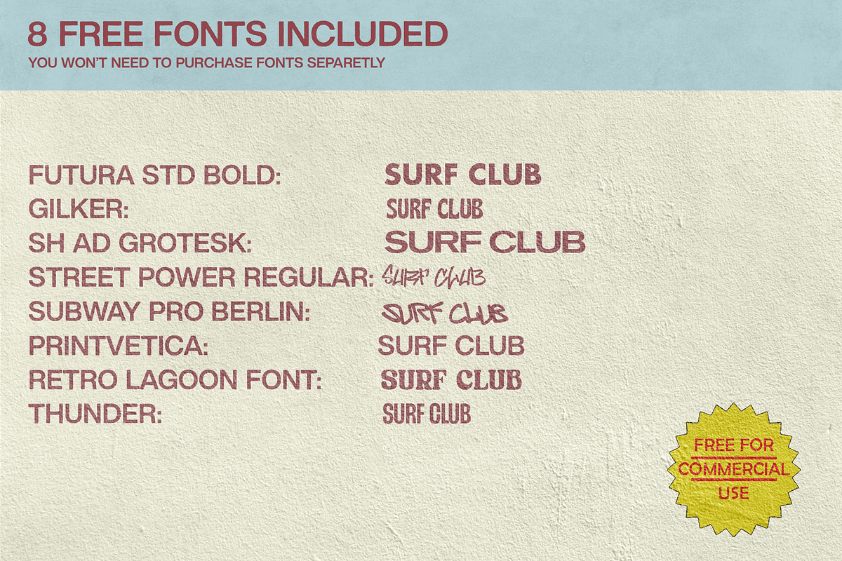 Vintage Surf Posters – Editable PSDs, a Branding & Logo Template by Golden Vision Studio (Photo 4 of 7)