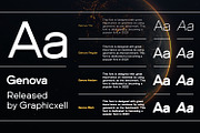 Genova Family Sans Opentype, a Sans Serif Font by Graphicxell (Thumbnail 2 of 9)