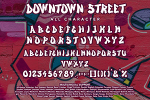 Downtown Street - Graffiti Font