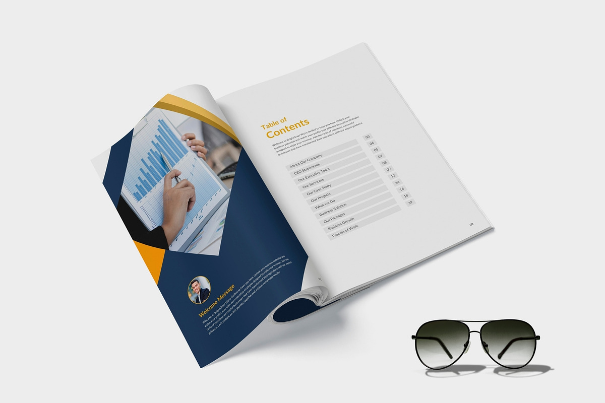 Canva Company Profile Brochure, a Brochure Template by TheBrightGrap (Photo 3 of 10)