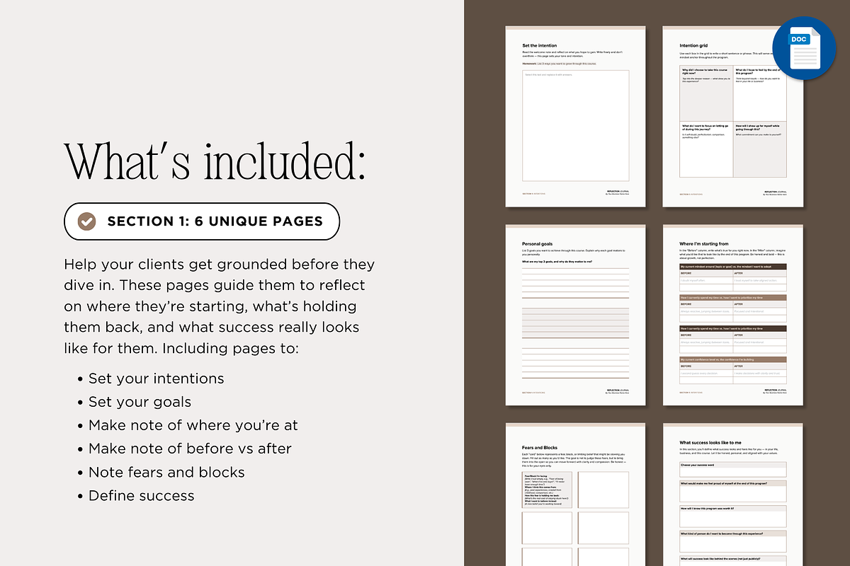 Fillable Reflection Journal Workbook, a Presentation Template by Our Polished Pages (Photo 7 of 20)