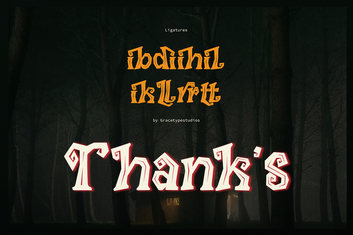Keramat | Display Horror Font, a Handwritten Font by gracetype_studio (Photo 12 of 12)