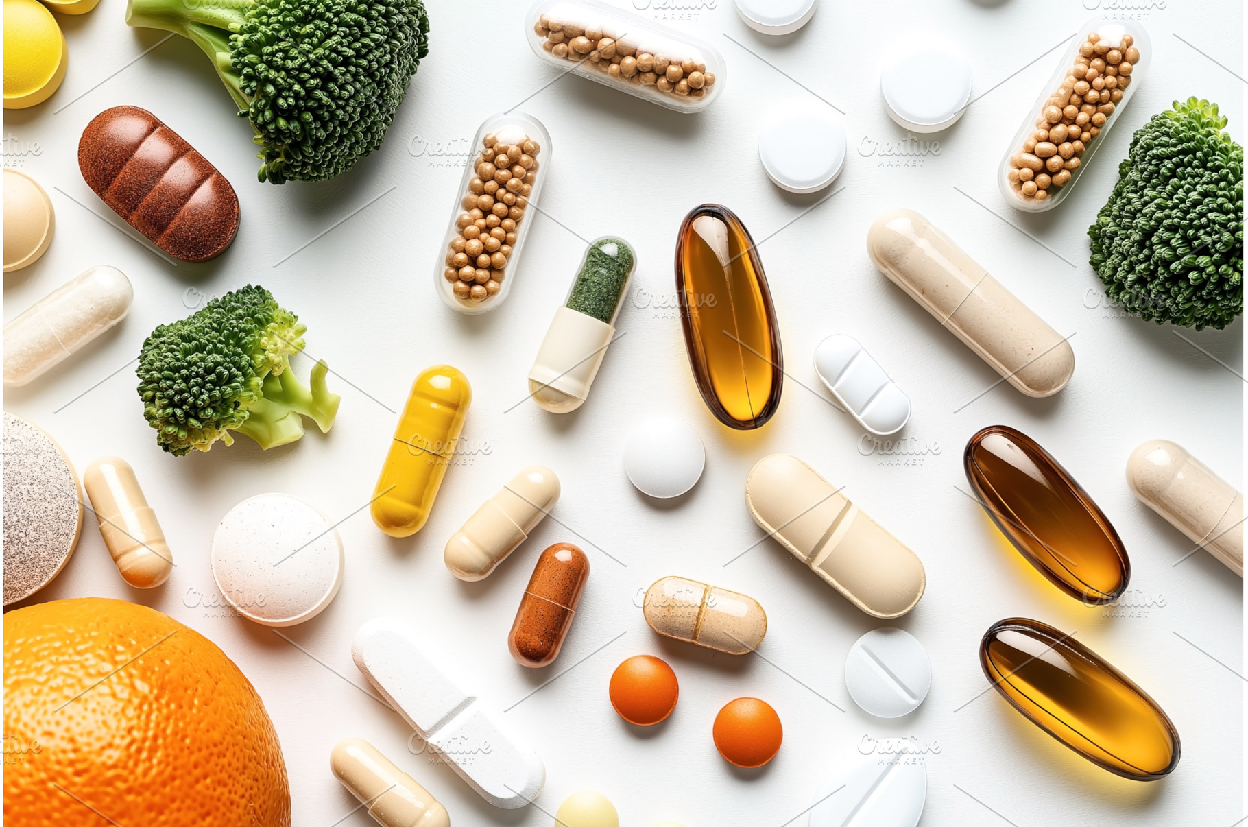 Assorted dietary supplements and, a Health & Medical Photo by Sergey Kotenev