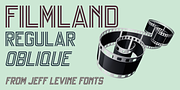 Filmland JNL, a Sans Serif Font by Jeff Levine Fonts (Thumbnail 1 of 5)