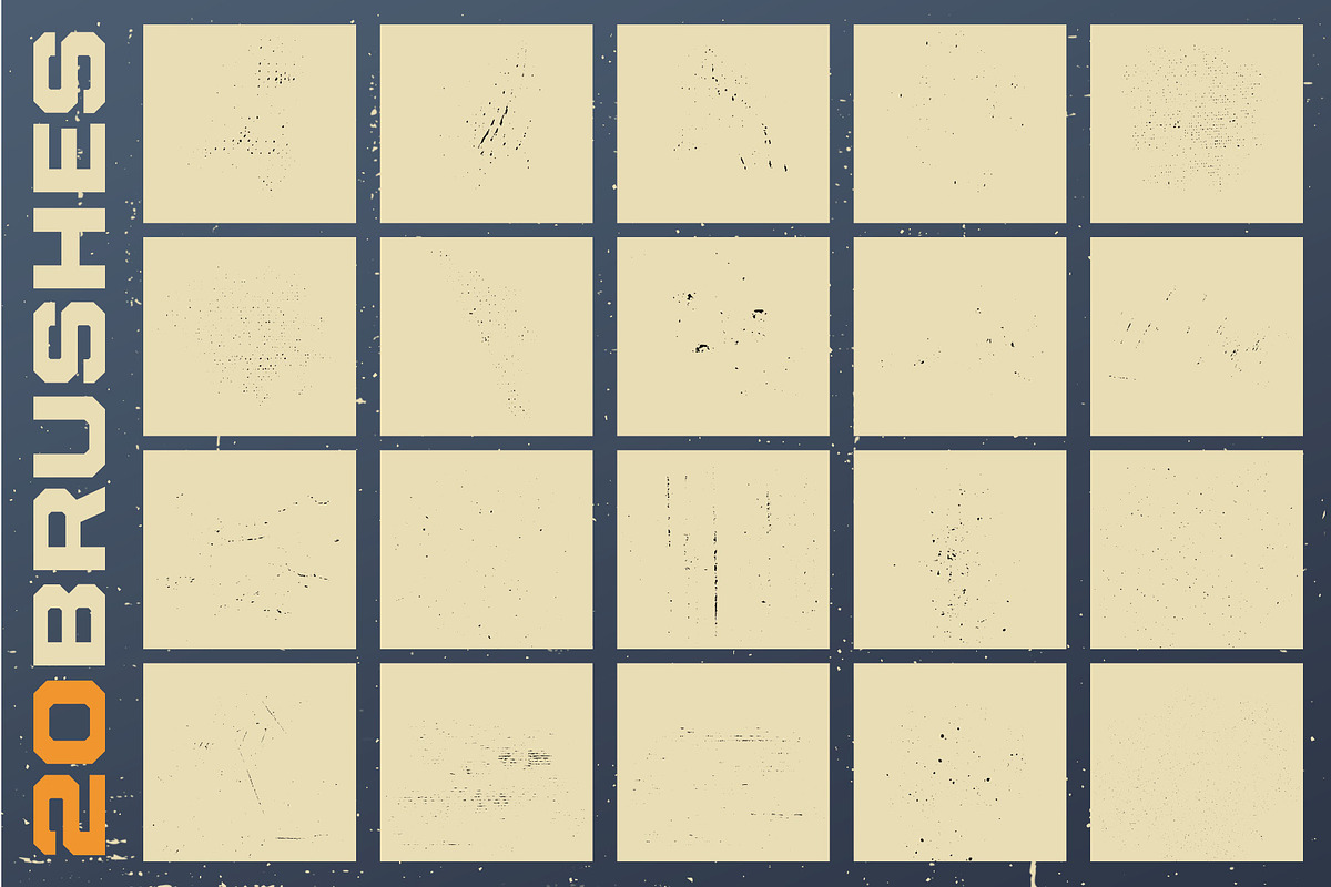 Grit Photoshop & Illustrator Brushes, a Brush Add-On by Designdell (Photo 2 of 5)