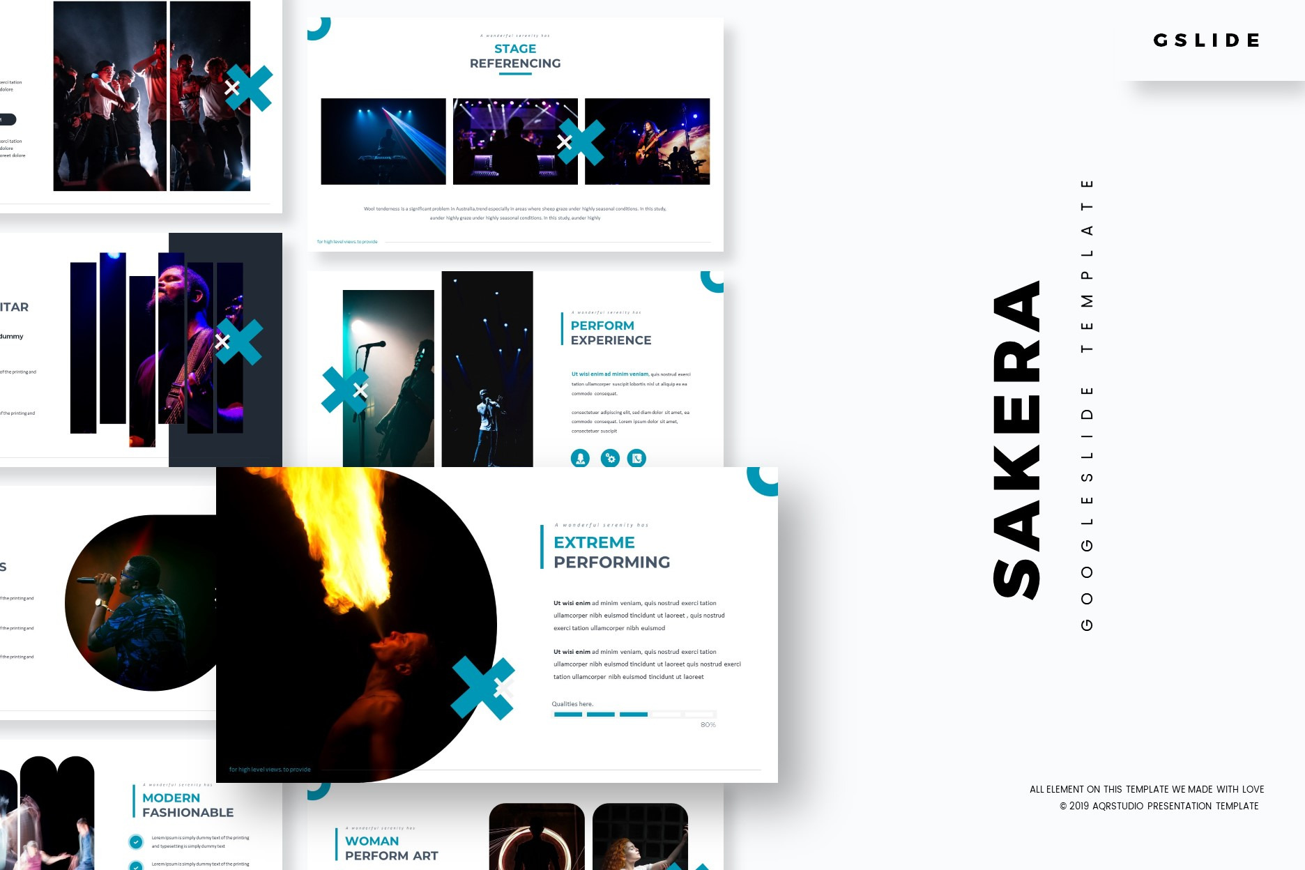 Sakera - Google Slides Template, a Presentation Template by AQR Studio