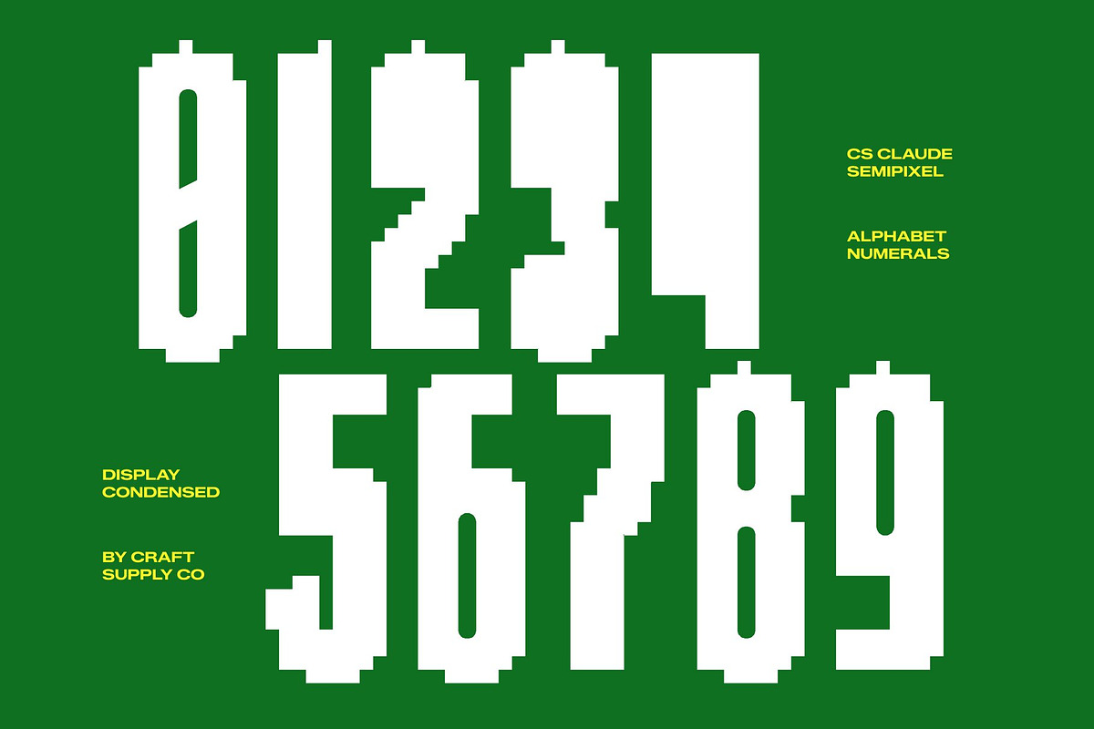 CS Claude Semipixel, a Sans Serif Font by Craft Supply Co. (Photo 4 of 8)