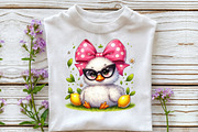 Watercolor Cute Baby Duck PNG, an Illustration by Libby Wishes (Thumbnail 5 of 5)