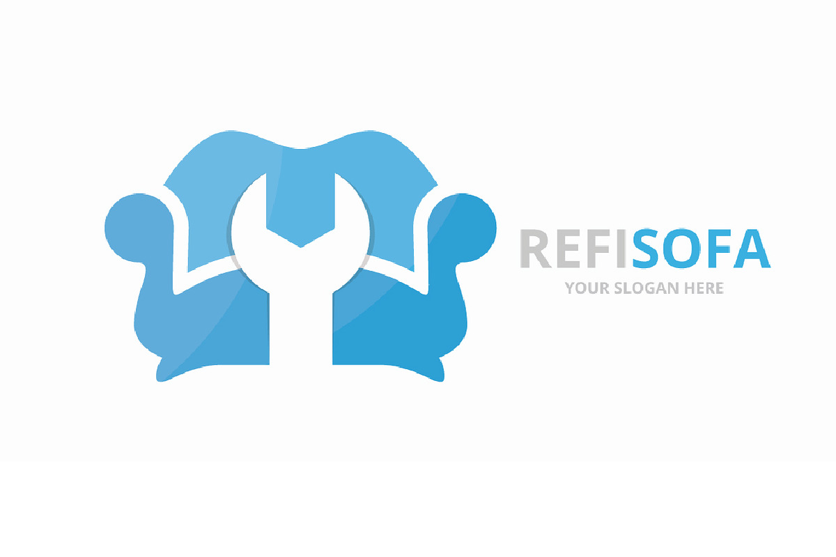 Vector sofa logo combination., a Branding & Logo Template by GraphiShop