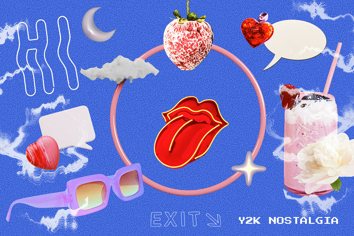 Y2K Glow & Dreamy Objects Pack, an Object Graphic by Anzhelika (Photo 8 of 10)