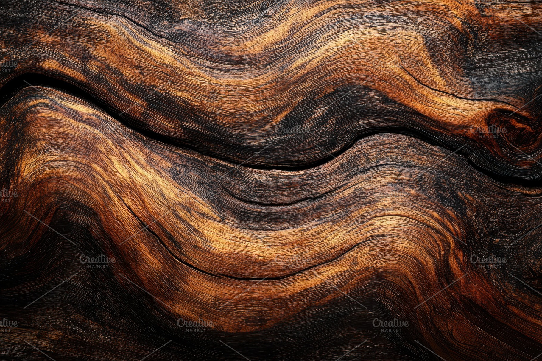 Dark brown wood grain texture swirli, an Abstract Photo by Pixeness Studio