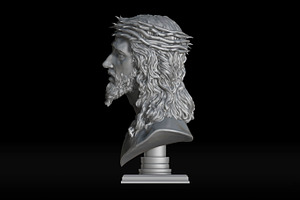 Jesus Bust 3d Print Model