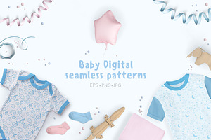 Baby Digital 8 seamless patterns!