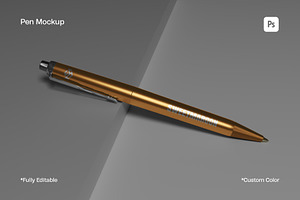 Pen Mockup, a Pens & Pencil Mockup by sweetmaroon.studio