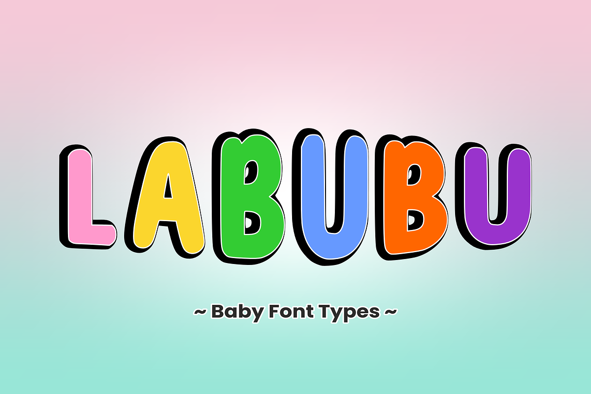 Bubble Shine - Playful Baby Font, a Sans Serif Font by KiddoGlyphs Studio (Photo 3 of 4)