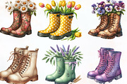 Garden Boots Sublimation Clipart, an Illustration by Designking (Thumbnail 4 of 4)