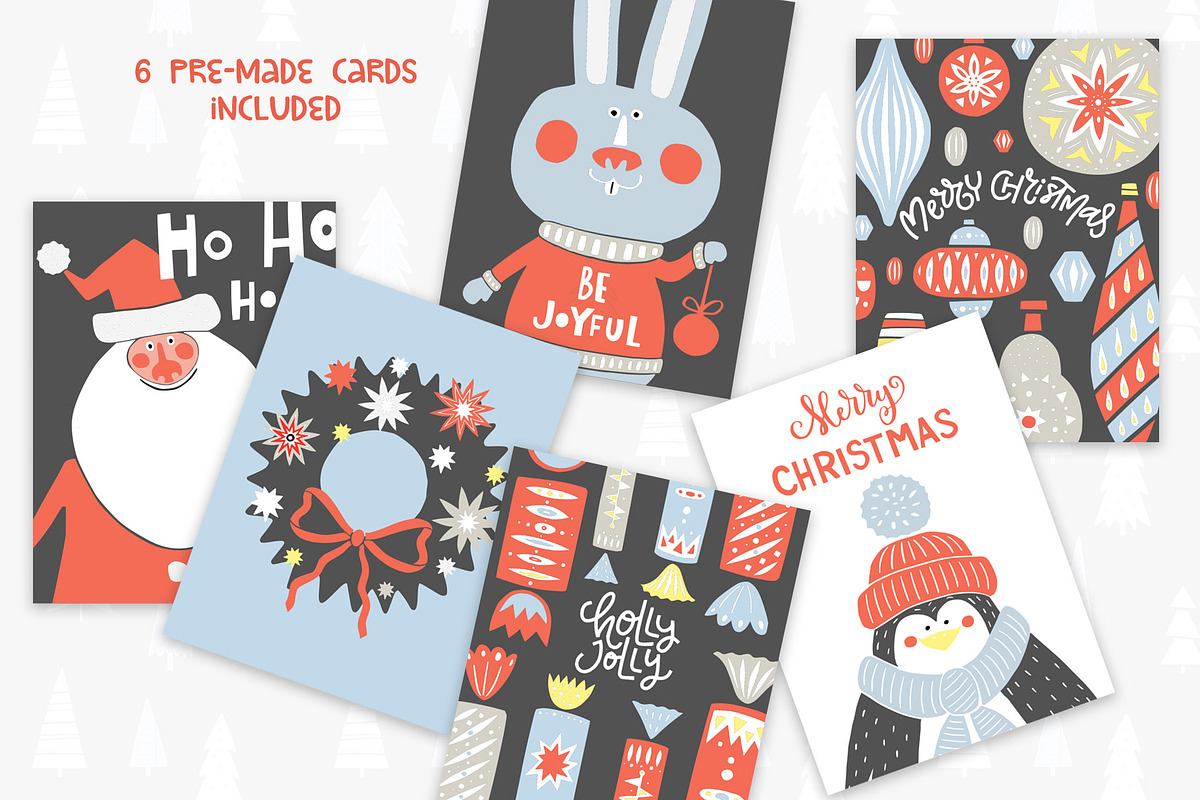 MERRY & BRIGHT - Christmas Set, a Seasonal Illustration by PicByKate (Photo 8 of 11)