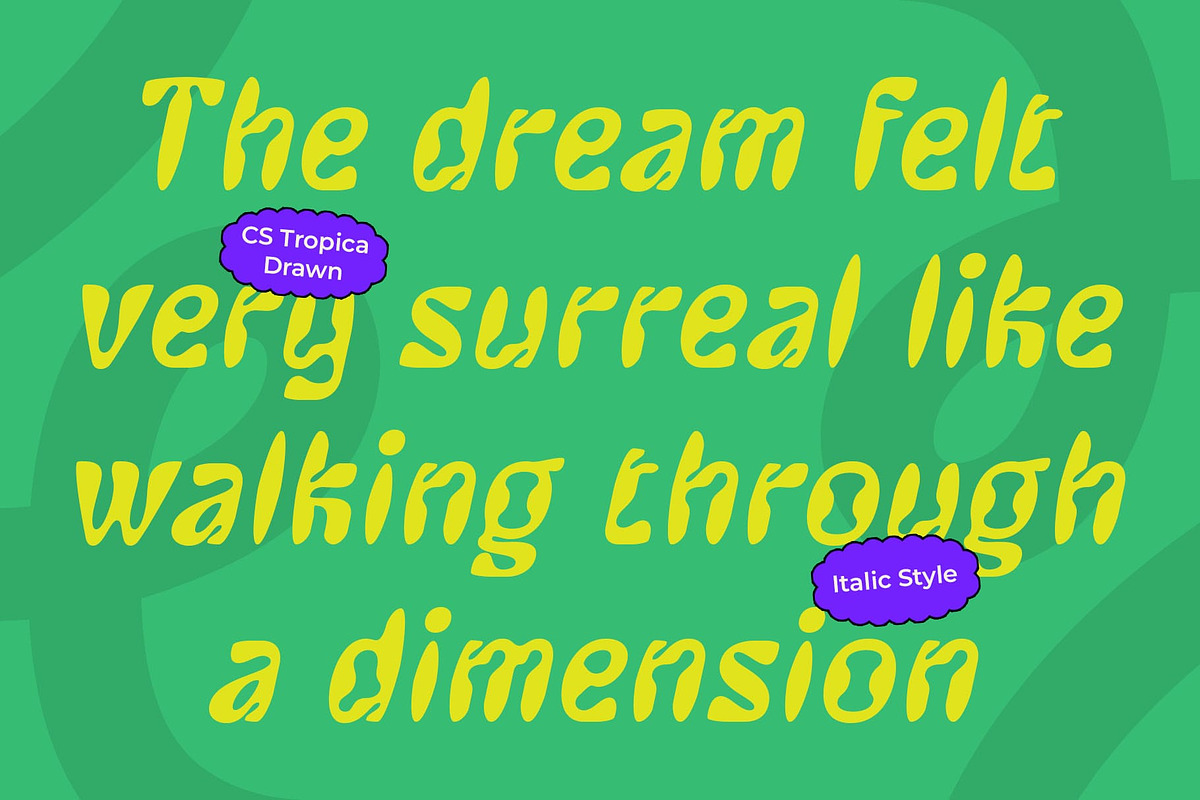 CS Tropica Drawn, a Sans Serif Font by Craft Supply Co. (Photo 2 of 8)