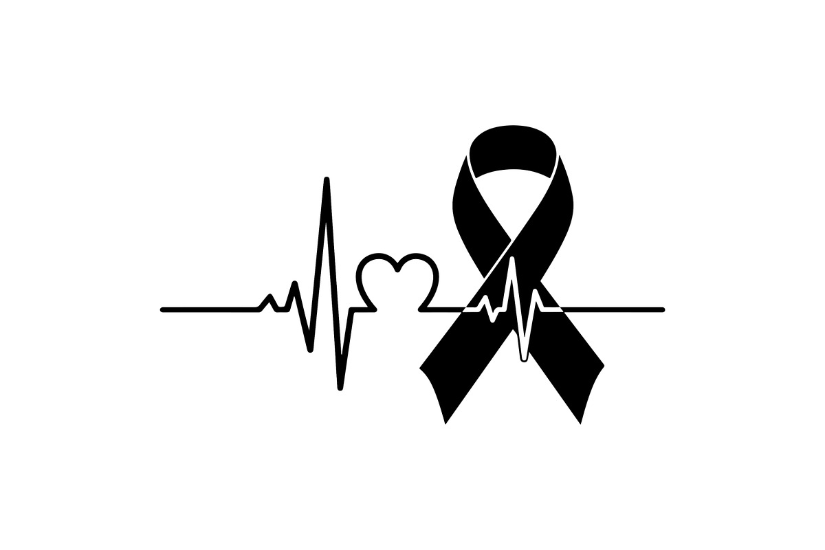 Cancer Awareness Black Ribbon Icon, a Healthcare Illustration by Designer_Momina (Photo 14 of 16)