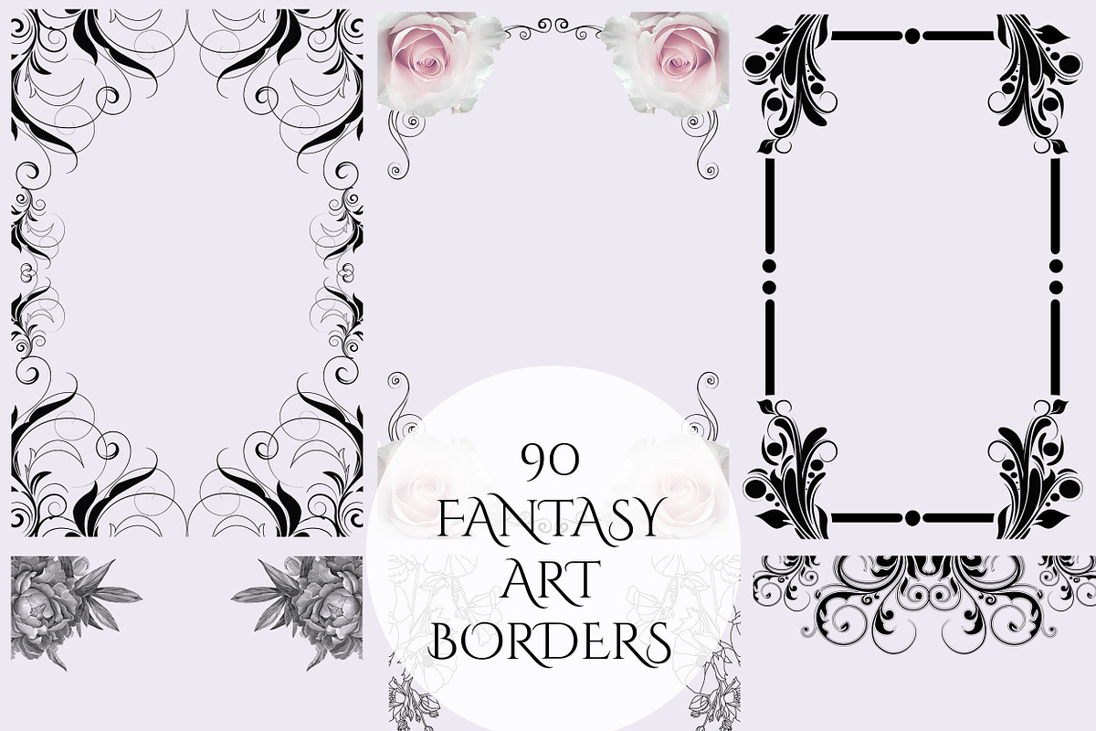 90 Fantasy Borders, a Graphic by Papaya (Photo 1 of 4)